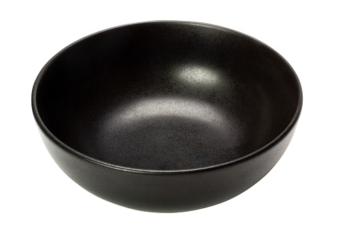 Close-up of a black bowl