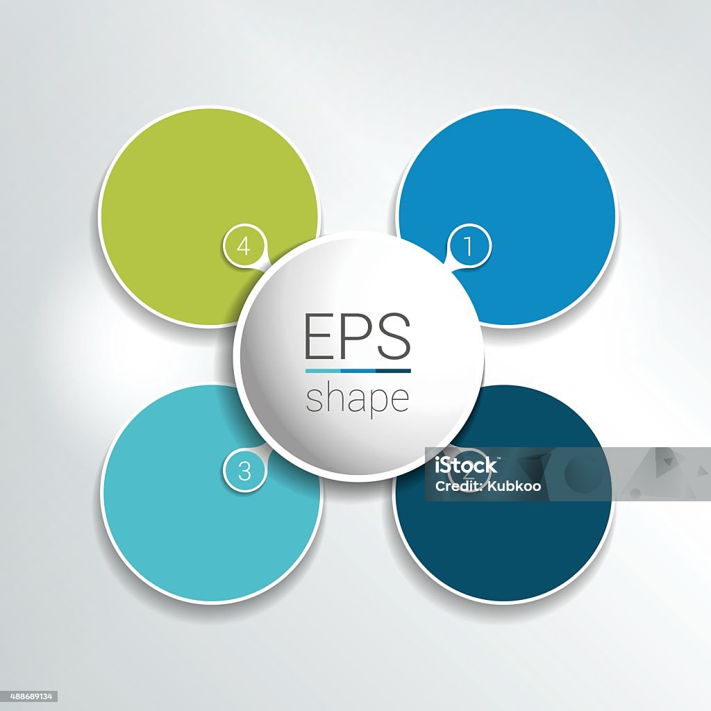 Round infographic 4 steps net flow chart. Round infographic 4 steps net flow chart. Diagram, graph, chart, flowchart, banner template. Vector. 2015 stock vector