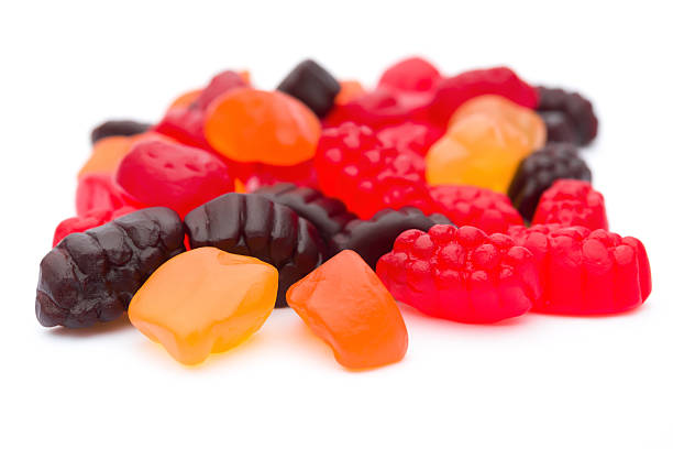 istock side view chewy gum with vitamin on white background 488690085