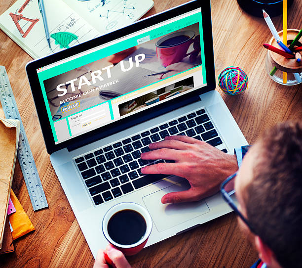 istock Start up Registration Member Joining Account Concept 488690268
