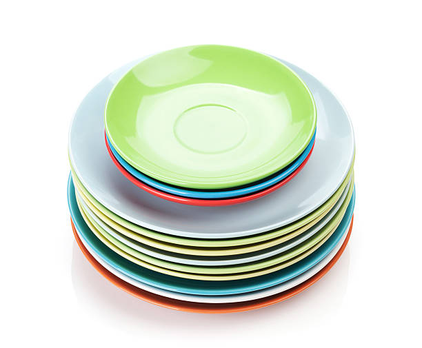 istock Colorful plates and saucers 488690345