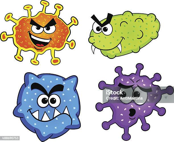 Wild Viruses Stock Illustration - Download Image Now - Alien, Animal, Bacillus Subtilis