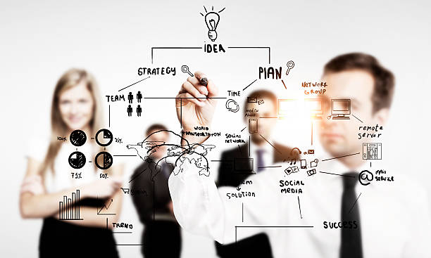 istock businessman drawing business concept 488690992