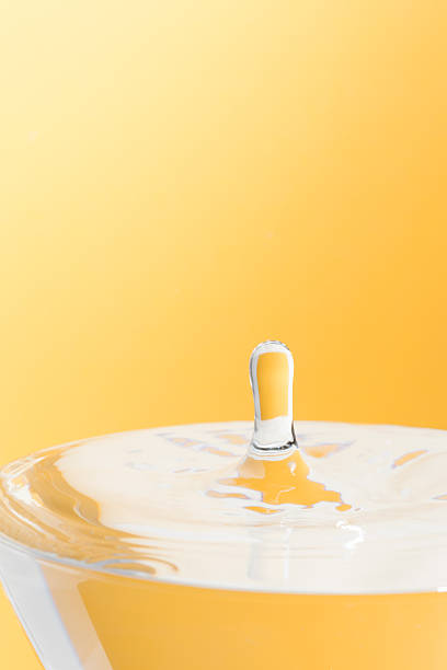 istock Water droplets fell into a glass 488691393