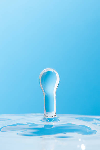 istock Water droplets fell into a glass 488692065