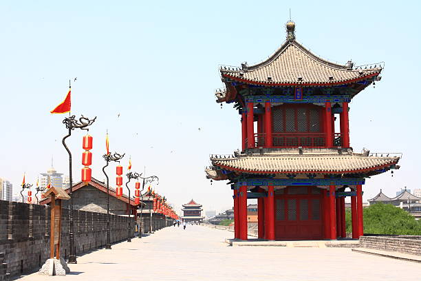 istock Ancient fortifications of Xi'an 488692483