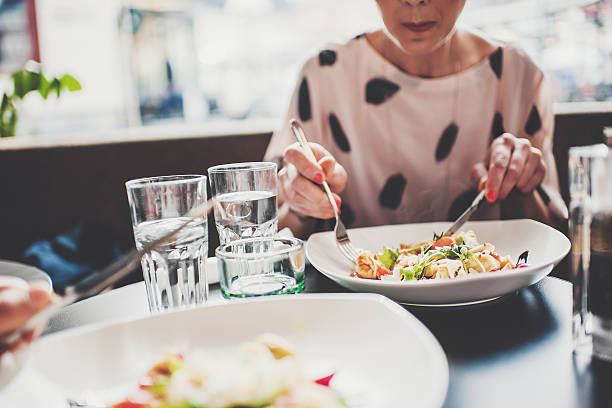 istock Woman in a restaurant 488693697
