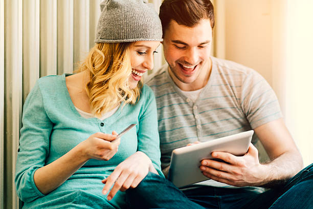 istock Couple Shopping Online WIth Tablet. 488693866