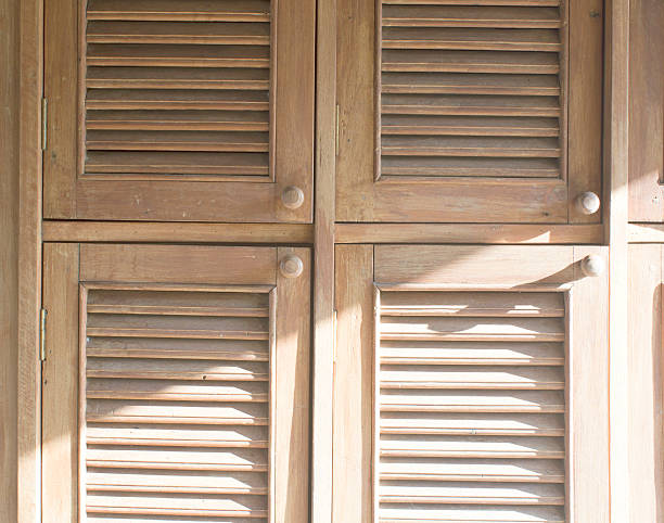 istock Old wooden lockers 488694763