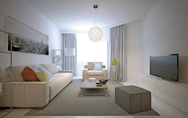 istock Cozy living room in private house 488707188