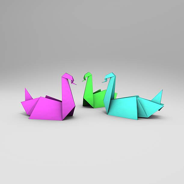 istock Origami paper color X3 casserole 488707632