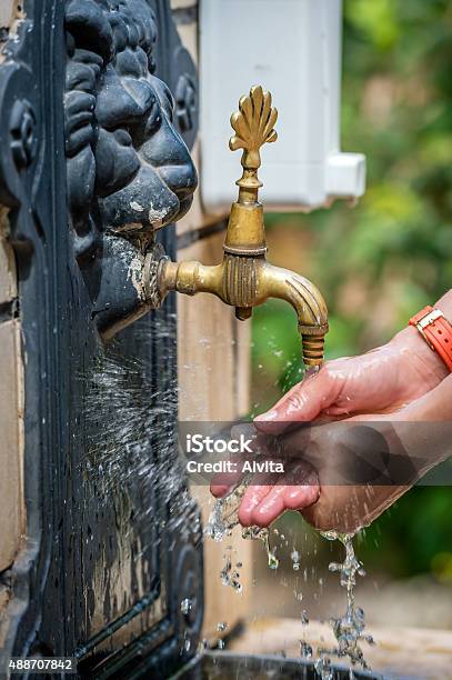 Lady Is Washing Hands Stock Photo - Download Image Now - 2015, Adult, Asian and Indian Ethnicities