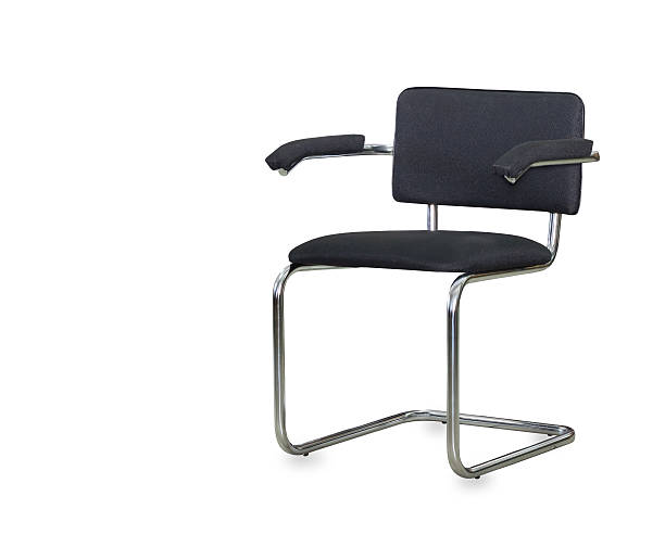 istock The black cloth office chair isolated 488708588
