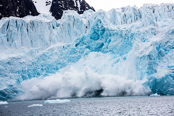 istock Calving glacier in Spitzbergen Monaco glacier 488712792