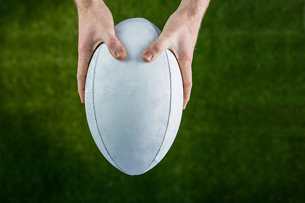 istock Rugby player catching a rugby ball 488716192