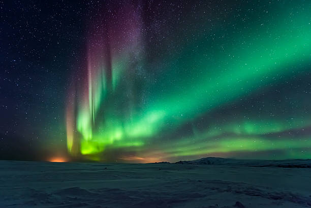 istock Aurora borealis, northern lights 488717726