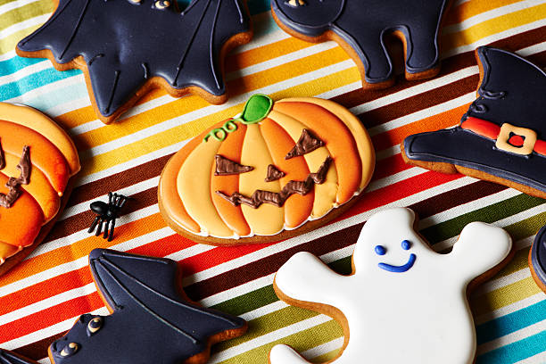 istock Halloween homemade gingerbread cookies 488719456