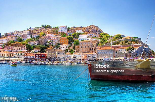 Beautiful Greek Island Hydra Stock Photo - Download Image Now - Hydra - Greece, Greece, Peloponnese