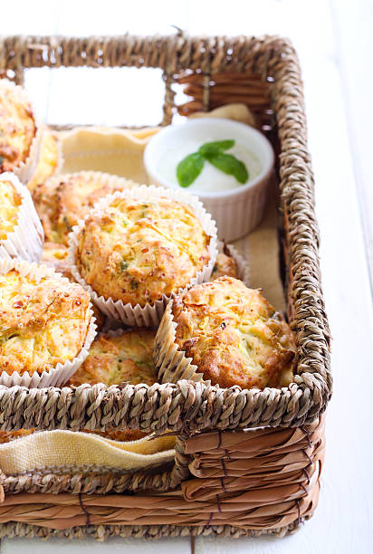istock Zucchini, herbs and feta muffins 488719810