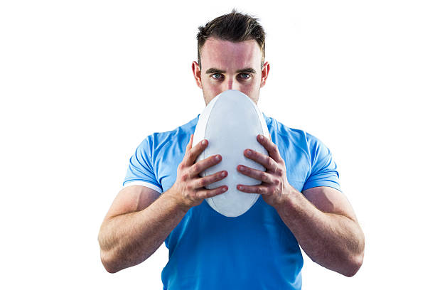 istock Rugby player looking at camera with ball 488720298