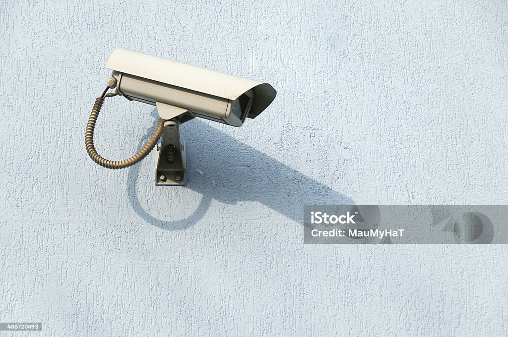 security camera security camera in the wall Prevention Stock Photo