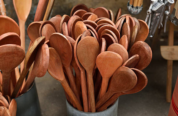 istock Basket with wooden spoon 488720615