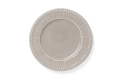 Empty plate on white.