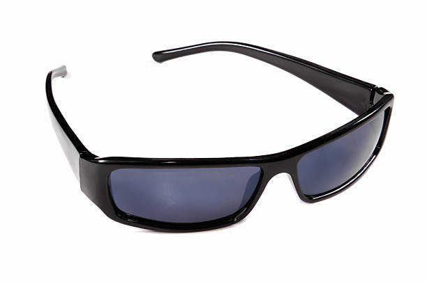 istock Black Sunglasses closeup  on a white background 488721473