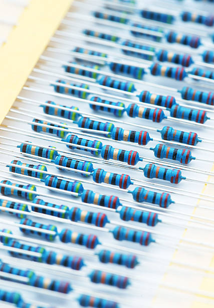 istock Lot of resistors in a row 488722213