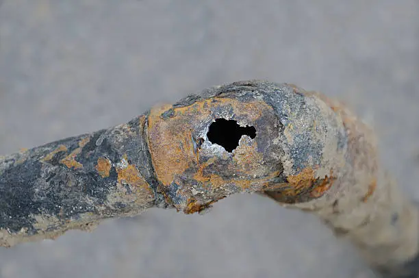 Photo of Old rusty water pipe