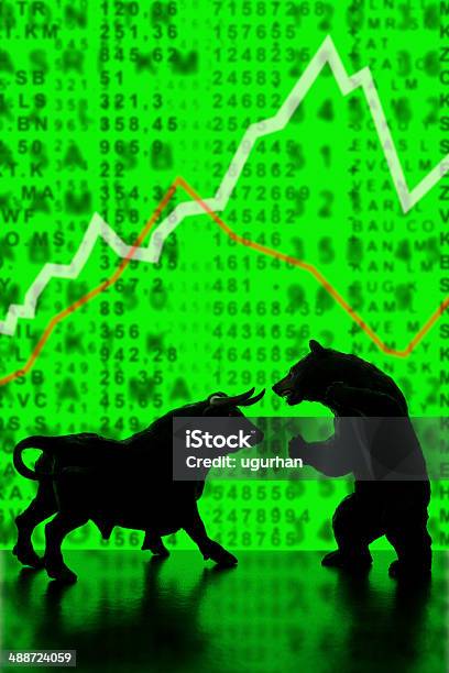 Bull And Bear Stock Photo - Download Image Now - Analyzing, Animal, Bear