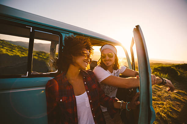 istock Couple on roadtrip 488725901