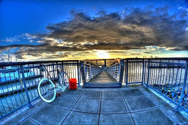 Fixed gear photo taken at Everett, WA waterfront