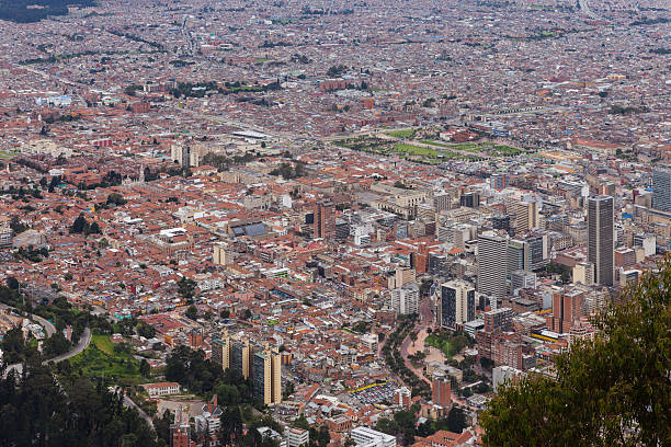 istock Bogota, Colombia - Downtown view from Monserrate 488726653