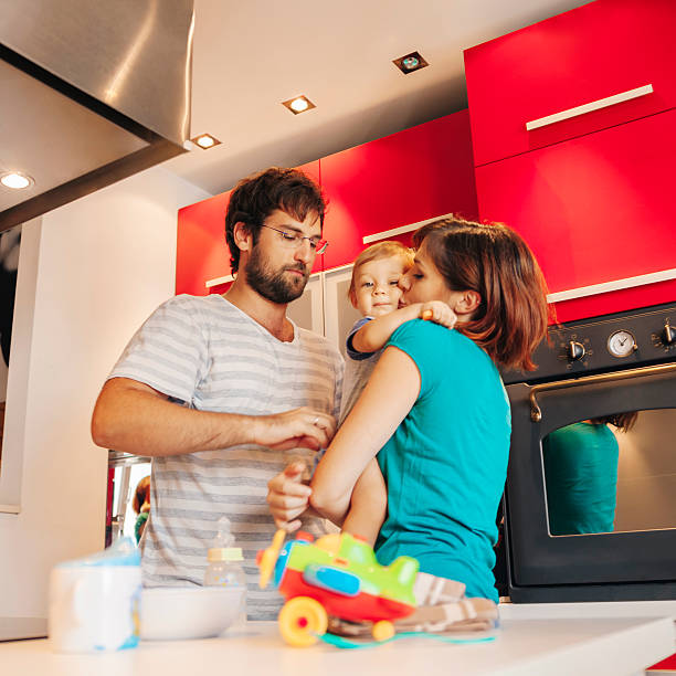 istock Lovely Family In Kitchen 488756634