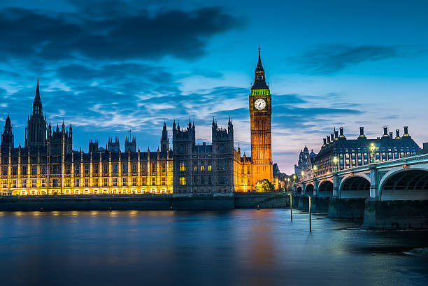 London bigben at night, UK, United Kingdom London bigben at night, UK, United Kingdom big ben stock pictures, royalty-free photos & images