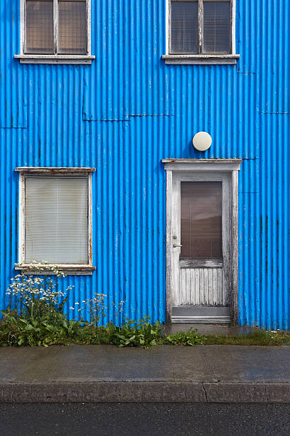 istock Iceland. Traditional metallic islandic facade. 488760861