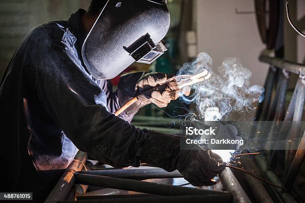 Welder Stock Photo - Download Image Now - Welder, Welding, Construction Industry