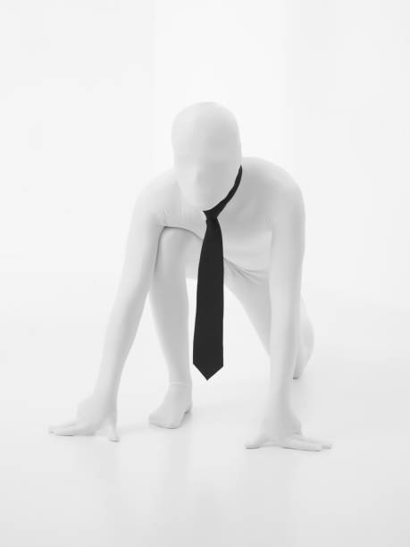 istock businessman standing at the start line 488763015