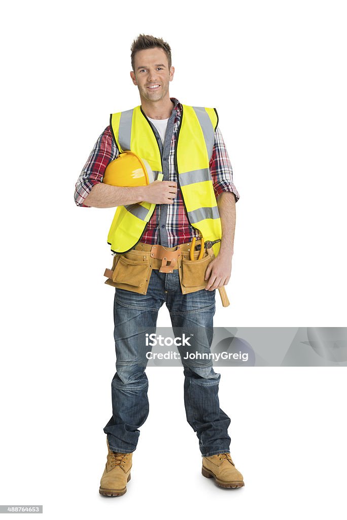 Trabajador de construcción - Foto de stock de Trabajador de construcción libre de derechos