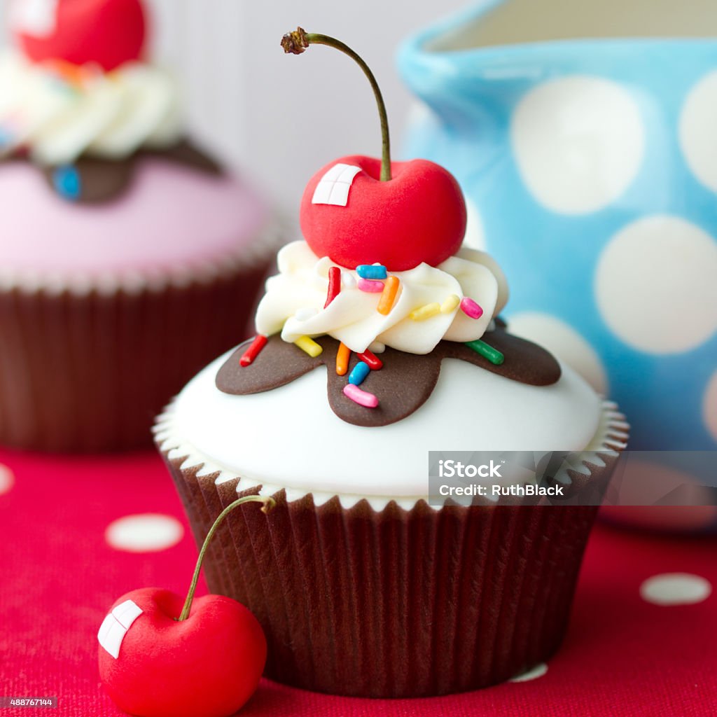 Ice cream sundae cupcake 2015 Stock Photo