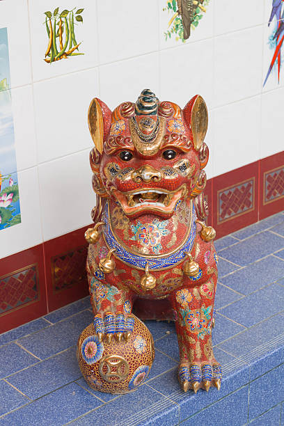 istock chinese lion in joss house 488768240