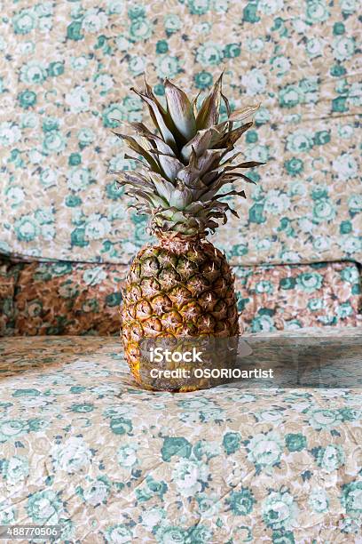 Pineapple Stock Photo - Download Image Now - 2015, Backgrounds, Close-up