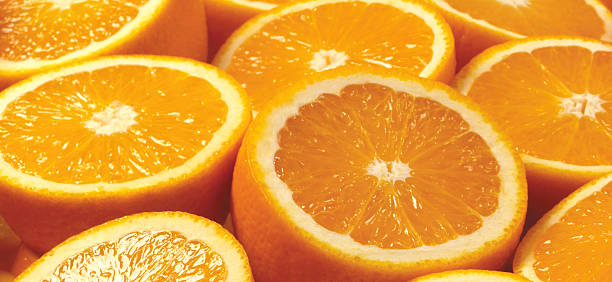 istock Abstract background with citrus-fruit of orange slices 488782187