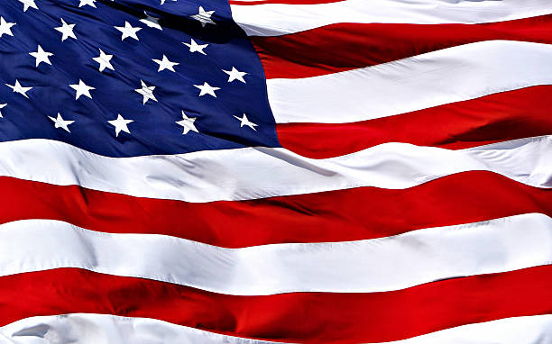 istock American flag background - shot and lit in studio 488782417