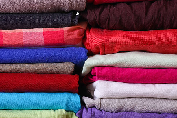 istock Pile of colorful clothes 488783065