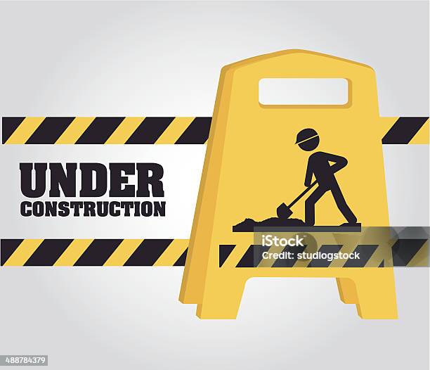 Under Construction Design Stock Illustration - Download Image Now - Accessibility, Advice, Built Structure