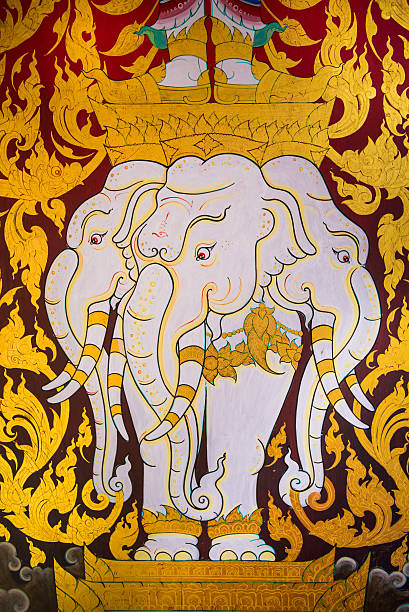 istock Buddha story on temple wall at makutkiriwan temple 488786042