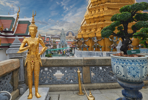 Wat Phra Kaeo, Temple of the Emerald Buddha Bangkok, Asia Thailand