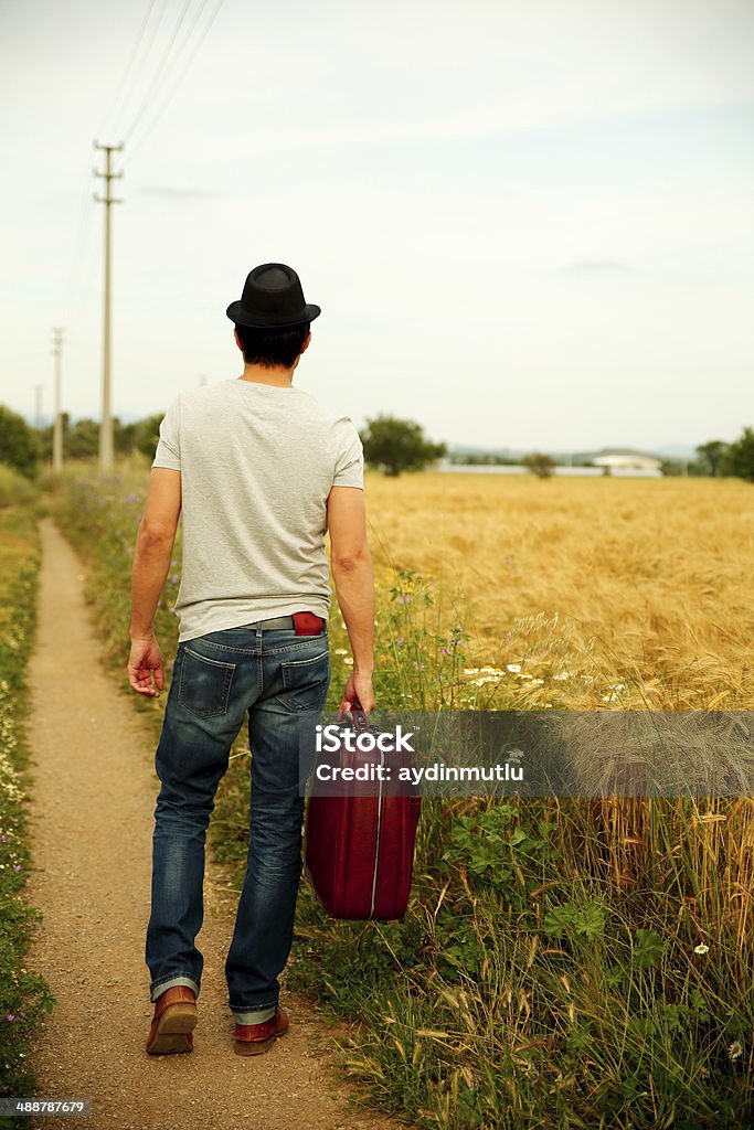 Mann zu Fuß - Lizenzfrei Altertümlich Stock-Foto